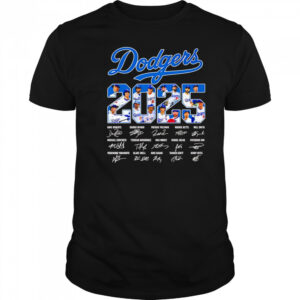 Los Angeles Dodgers 2025 signature shirt