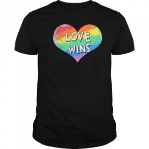 Love wins heart pride shirt