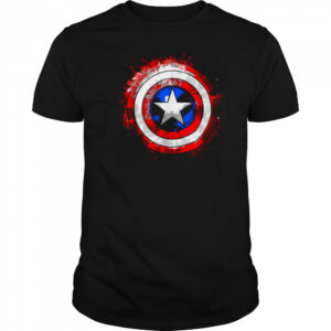 Marvel Captain America_ Civil War Splatter Shield Logo T Shirt
