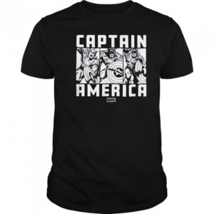 Marvel Captain America in Action Tri Panel T Shirt