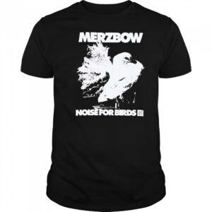 Merzbow noise for birds black white shirt