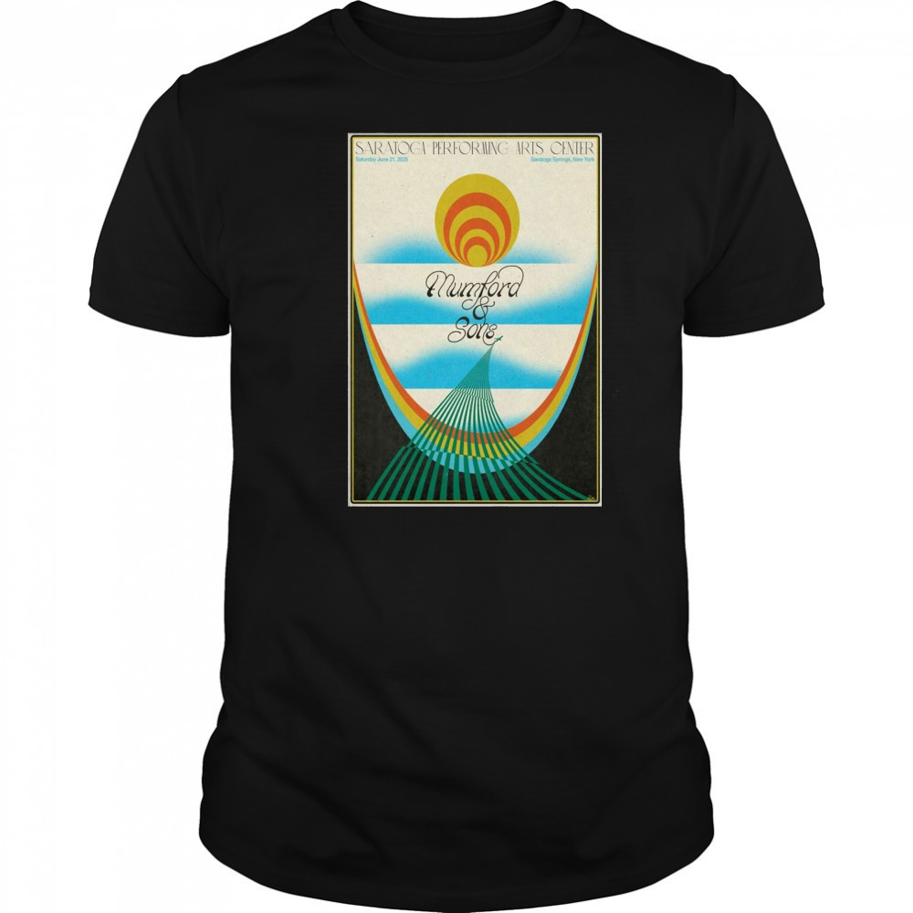 Mumford And Sons Saratoga Springs NY June 21 2025 Poster T-Shirt