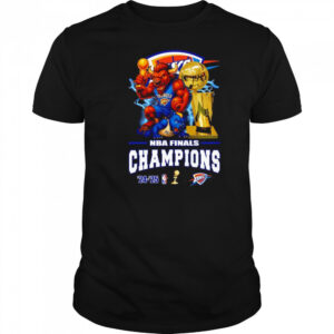NBA Finals Champions 24-25 OKC Thunder mascot shirt