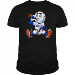 New York Mets Messy mascot drink beer shirt