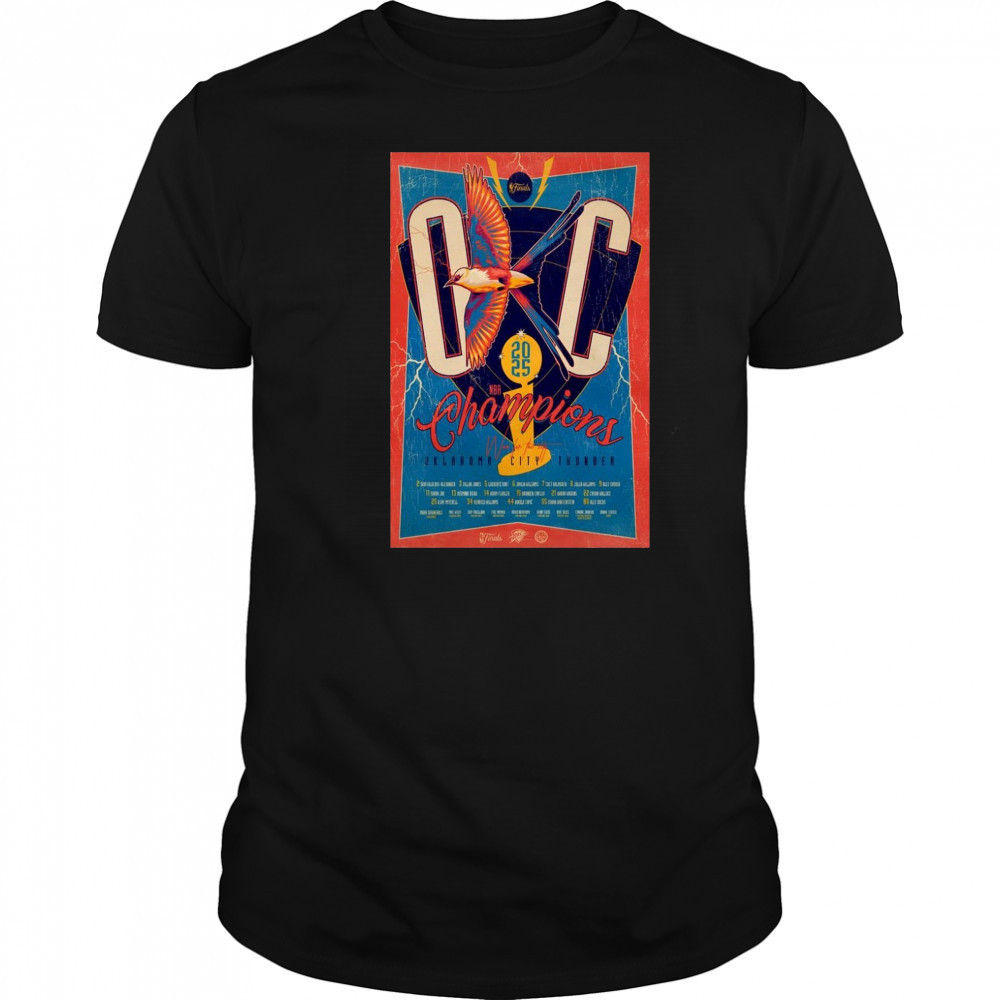 Oklahoma City Thunder Champions Poster T-Shirt