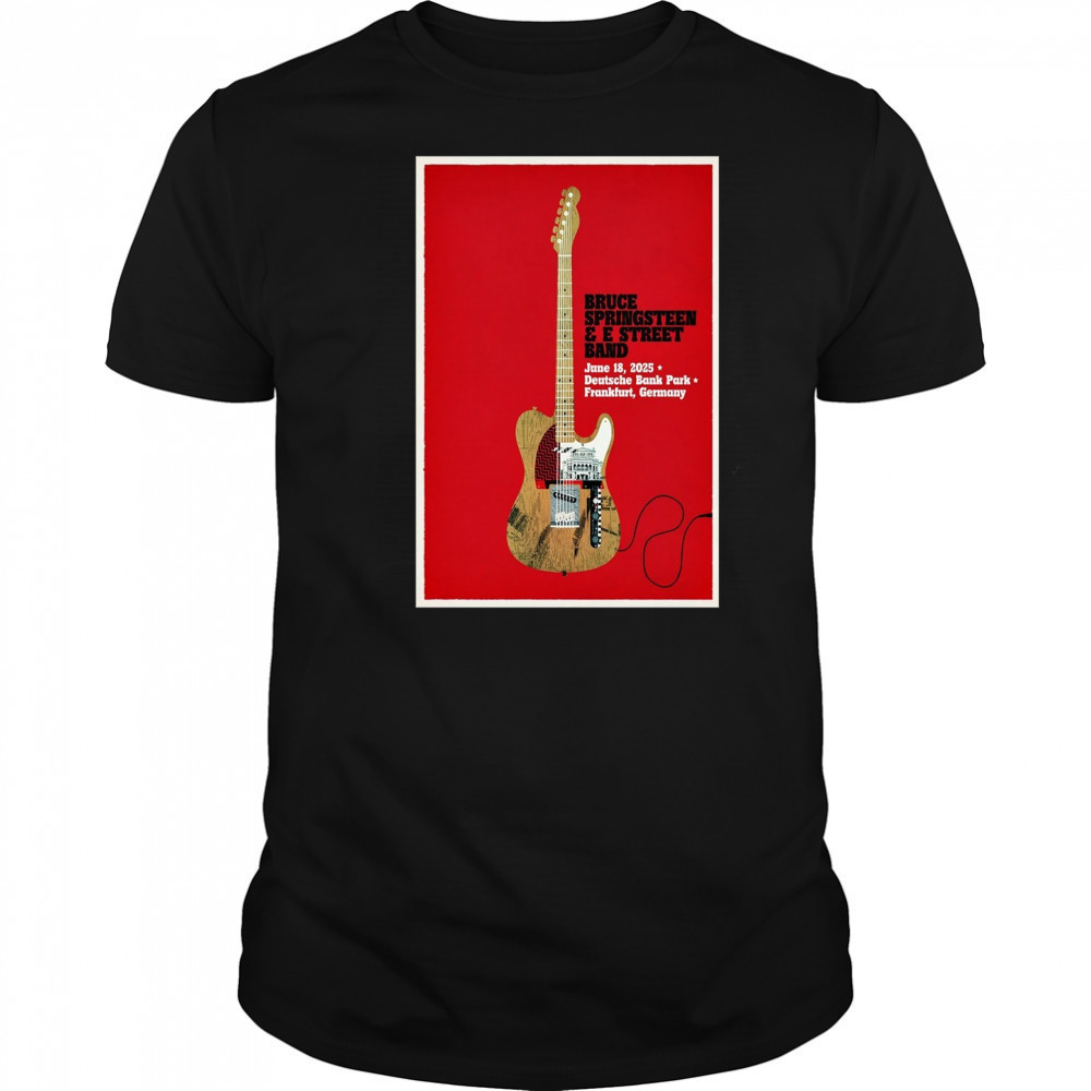 Pre Order Springsteen 2025 June 18 Frankfurt Germany Poster T-Shirt