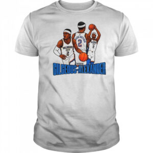 Shai Gilgeous Alexander #2 Oklahoma City Thunder NBA Basketball cartoon graphic shirt
