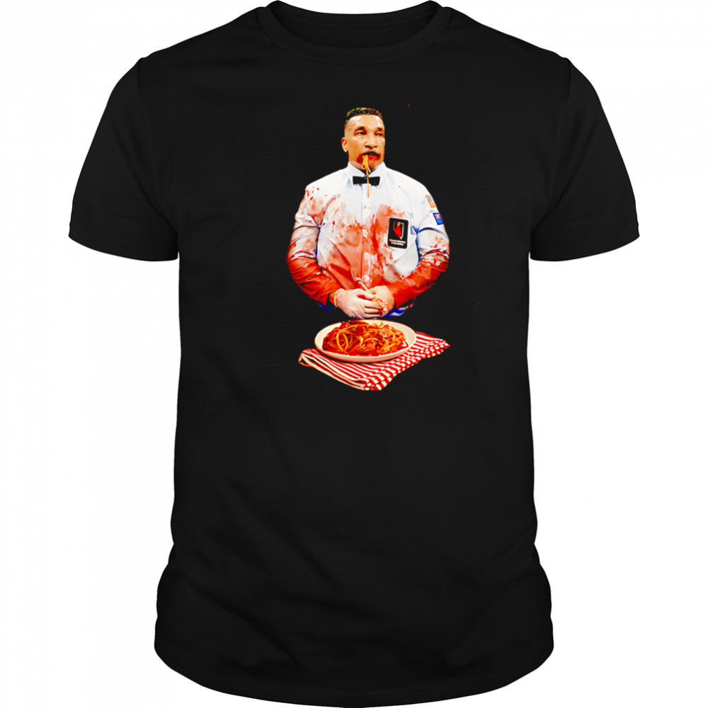 Tony Weeks Bloody Spaghetti Parody shirt
