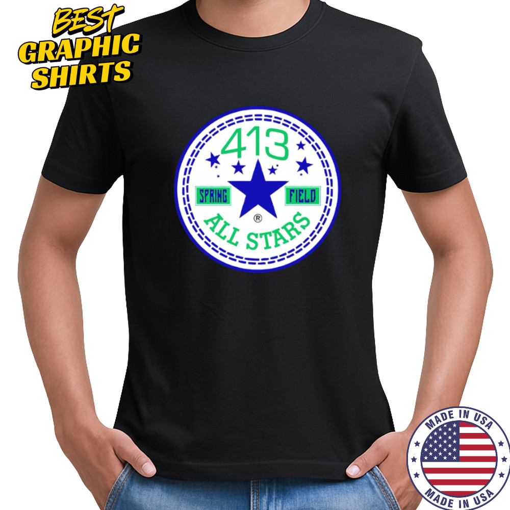 413 spring field all stars logo shirt