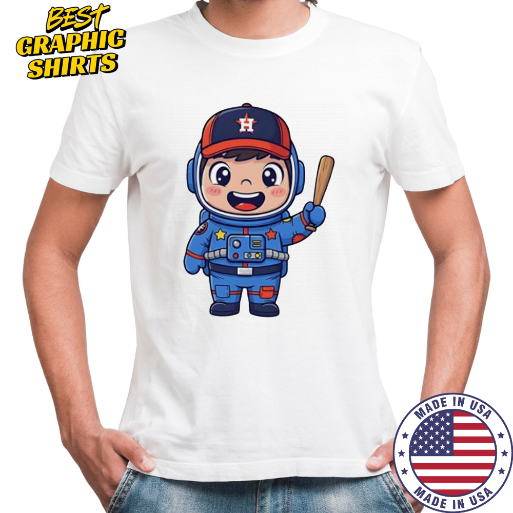 Houston Astros Cartoon Astronaut shirt