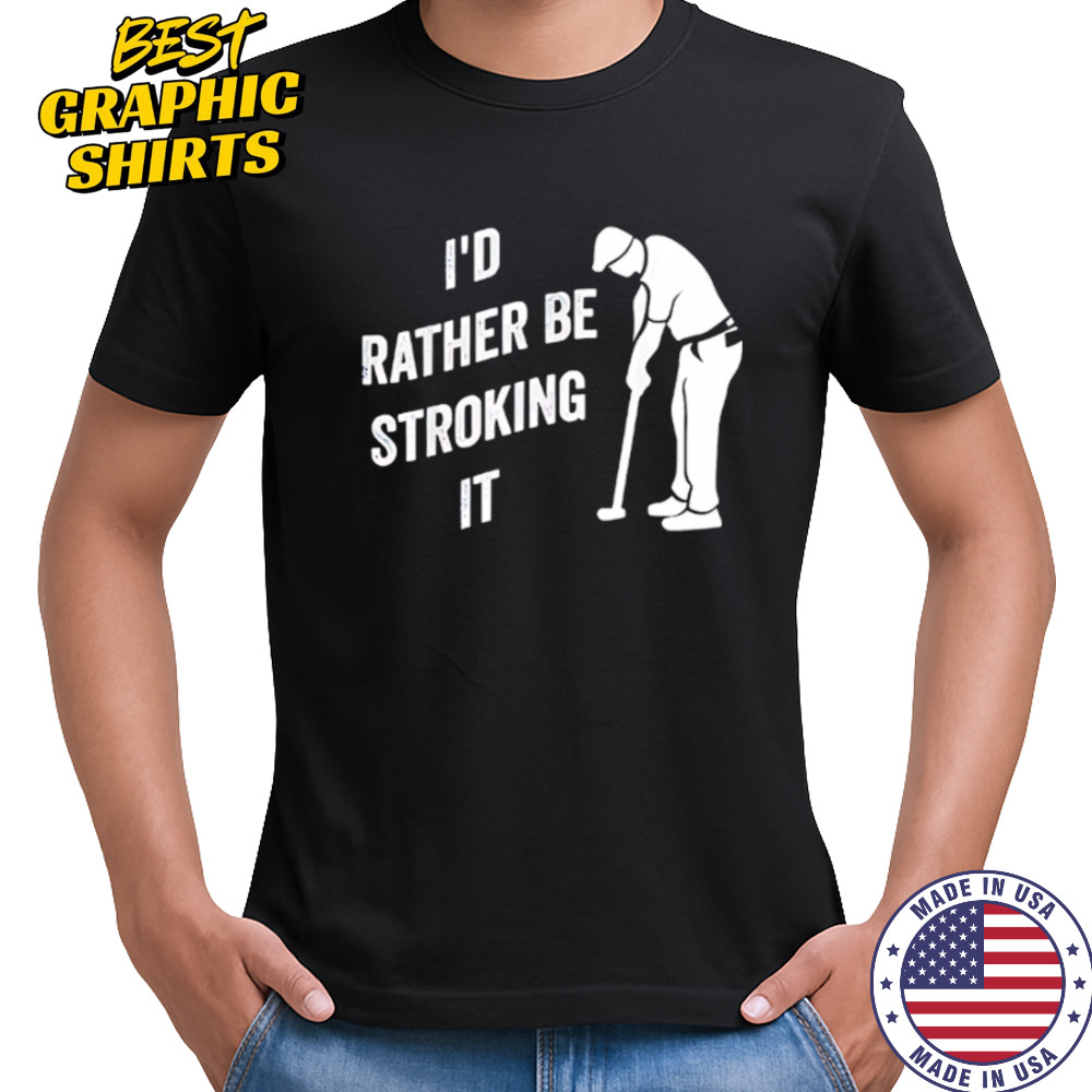 I’d Rather Be Snorting It Golf shirt