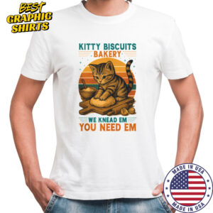 Kitty Biscuits Bakery Funny Cat Baking Gifts for Daughter Crazy Shirt