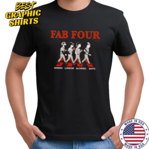 Lindor Soto Alonso & Nimmo Fab Four Album NY Baseball Shirt