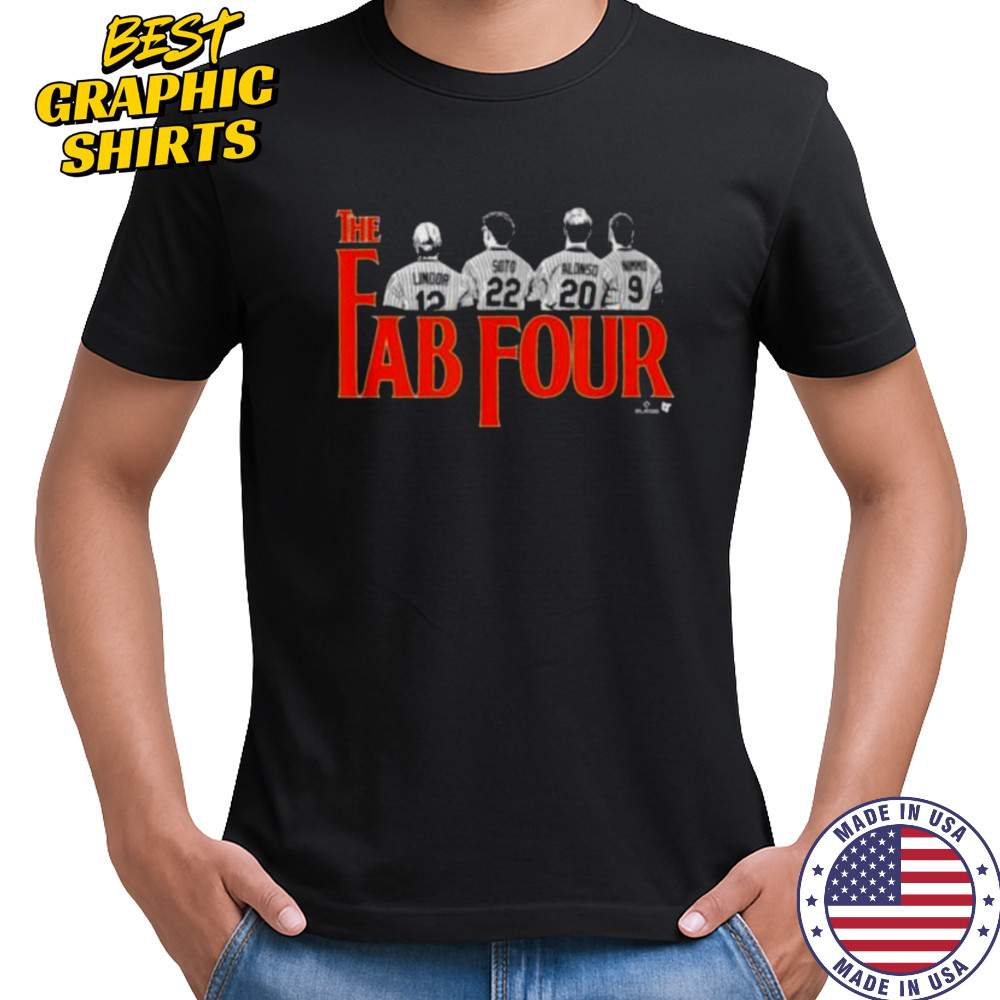 Lindor Soto Alonso & Nimmo Fab Four New York Baseball T Shirt Lindor Soto Alonso & Nimmo Fab Four New York Baseball T Shirt