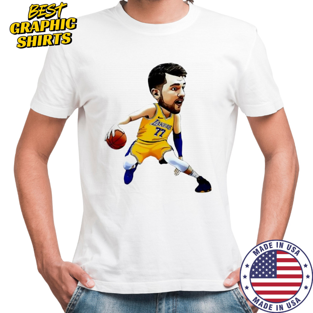 Luka Doncic Los Angeles Lakers Art jersey cartoon shirt