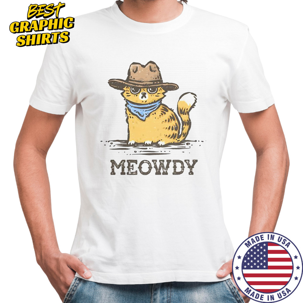 Meowdy Cowboy Cat T-Shirt