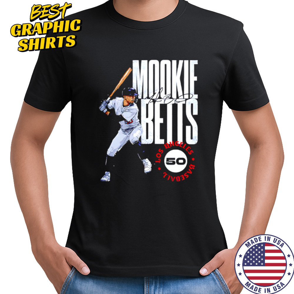 Mookie Betts Los Angeles Dodgers Stamp signature player shirt
