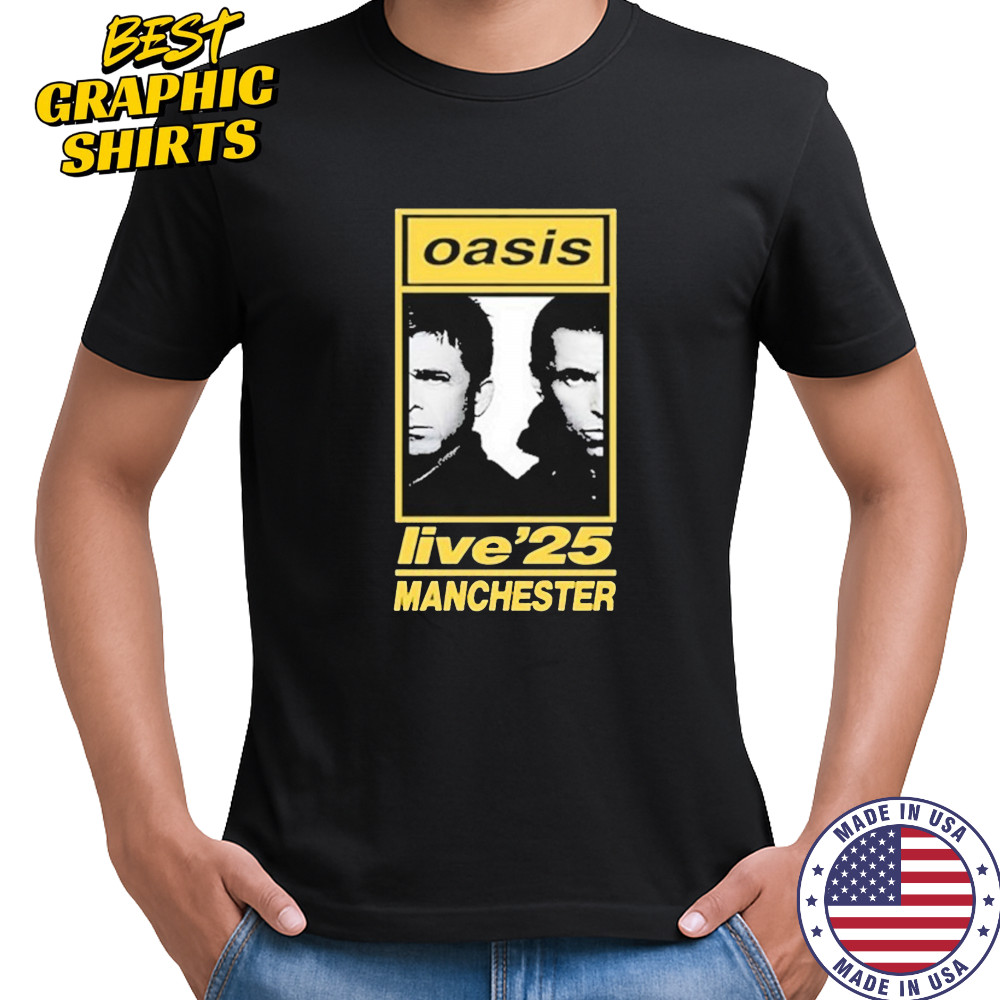 Oasis 07 16 2025 Tour Manchester Heaton Park T-Shirt