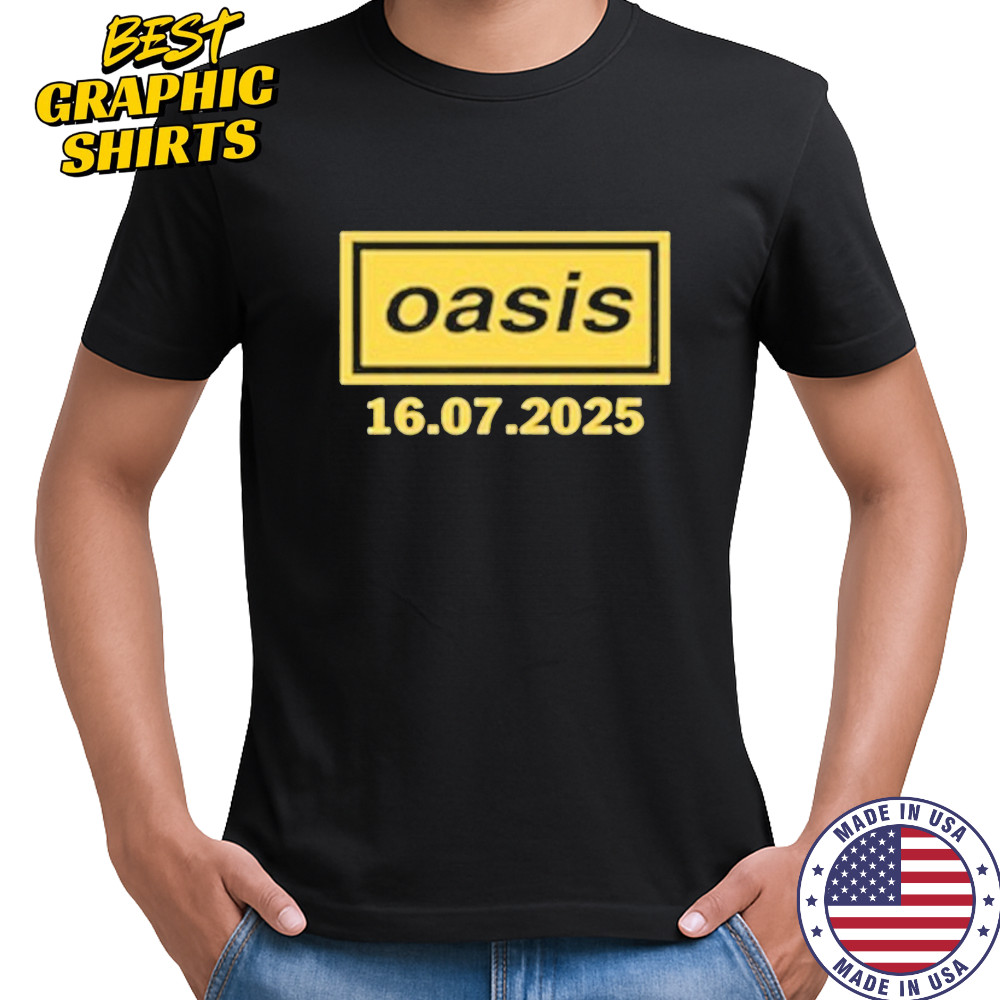 Oasis July 16 2025 Tour Manchester Heaton Park T-Shirt