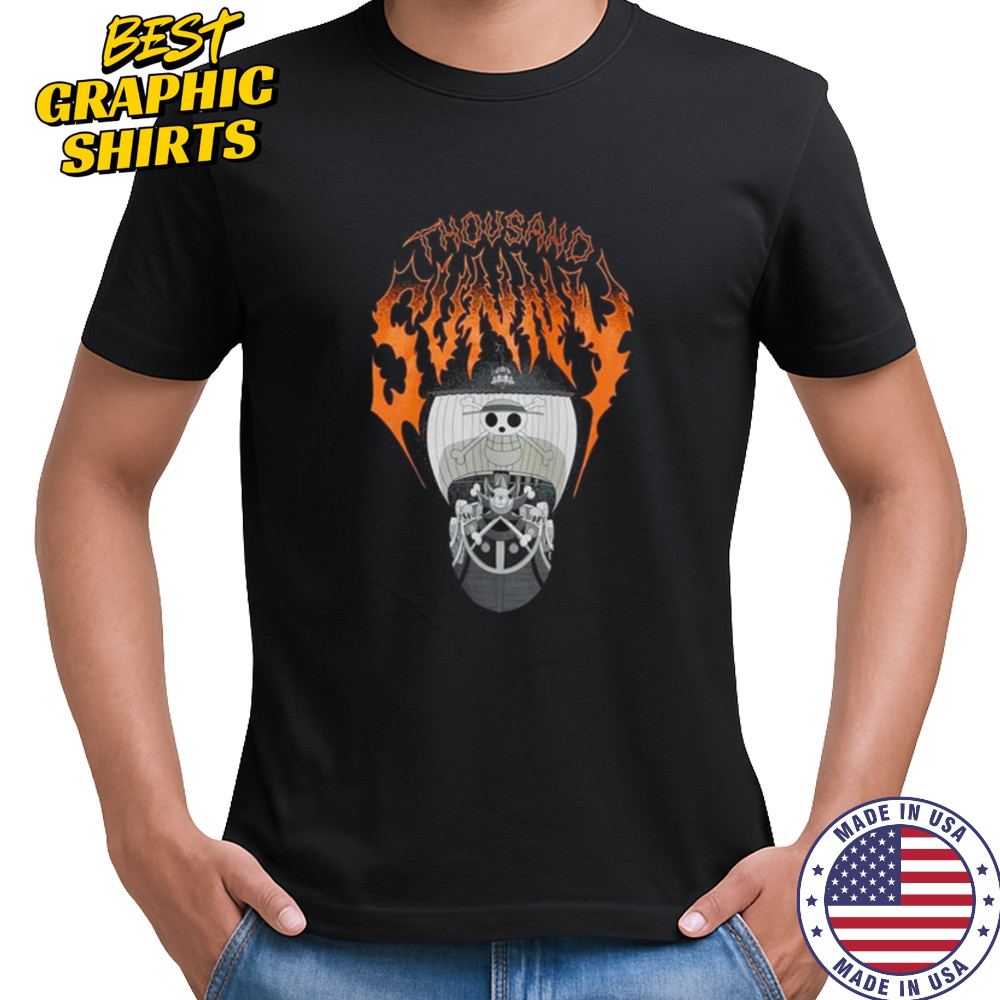 One Piece Thousand Sunny Metal T-Shirt