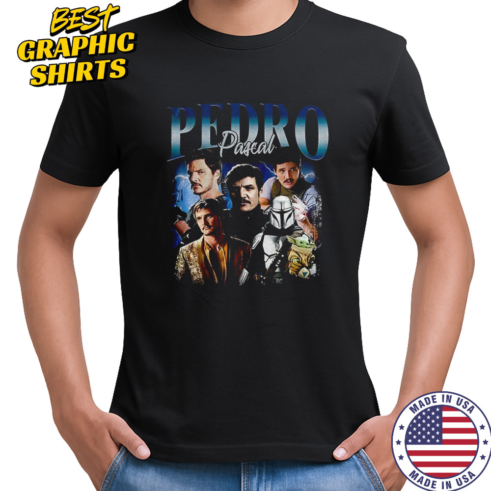 Pedro Pascal Mandalorian Fantastic Four graphic vintage shirt