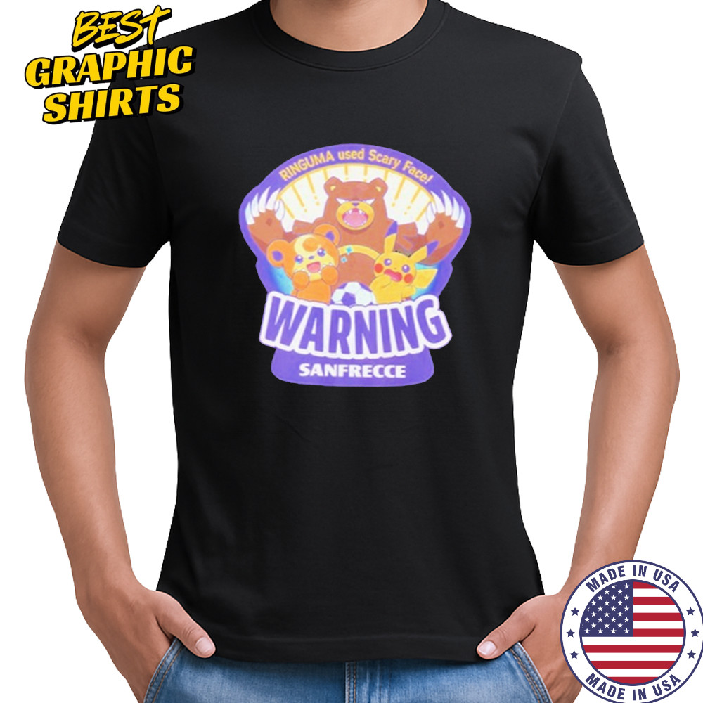 Pokemon Warning Sanfrecce Hiroshima 2025 T-Shirt