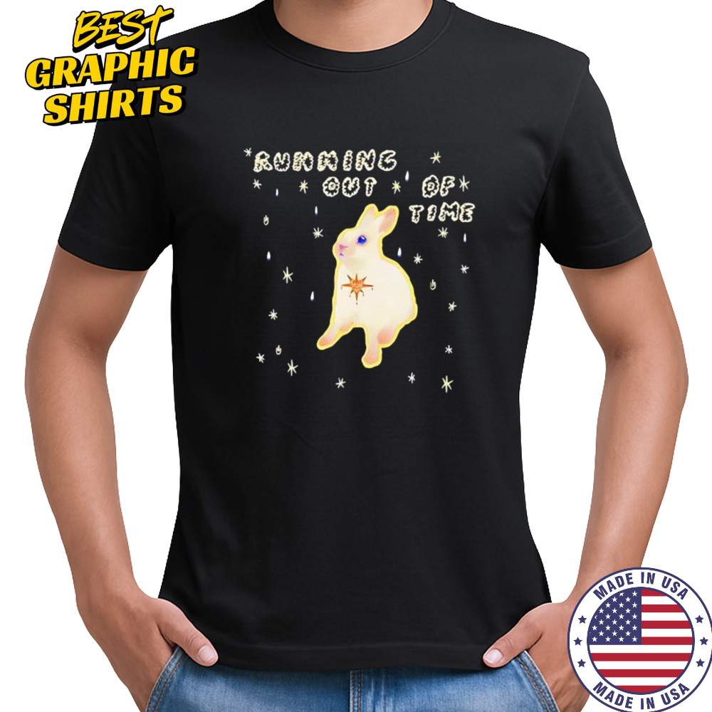 Rabbit running out of time shirt