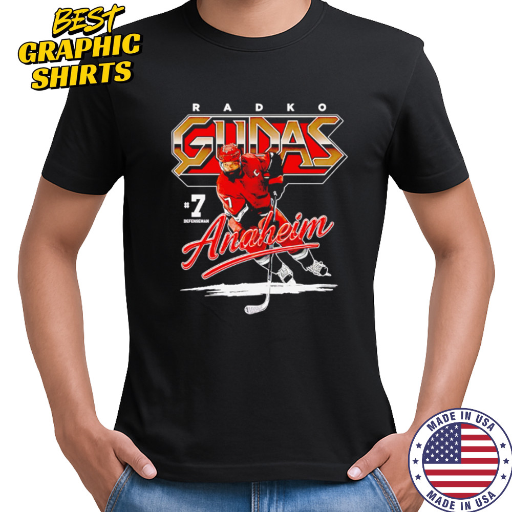 Radko Gudas Anaheim Retro hockey player shirt