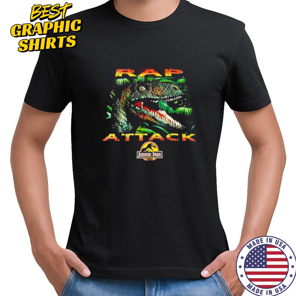 Rap Attack Jurassic Park graphic shirt