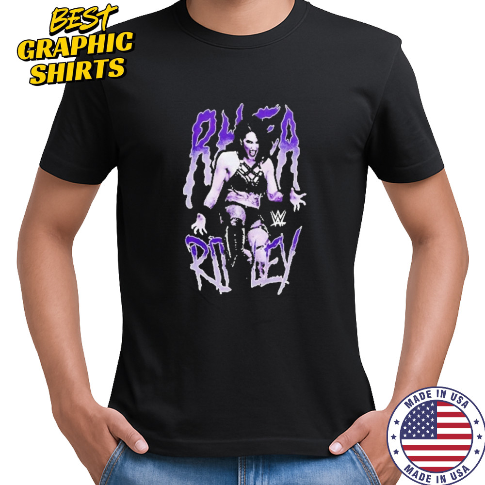 Rhea Ripley Kicking Portrait Girls Shirt
