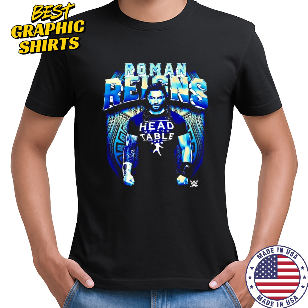 Roman Reigns WWE wearing head of the table shirt