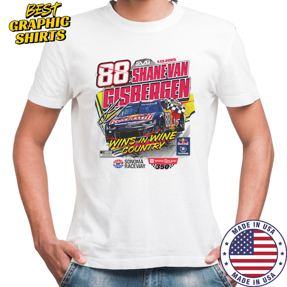 Shane van Gisbergen 2025 Toyota SaveMart 350 Race Win shirt