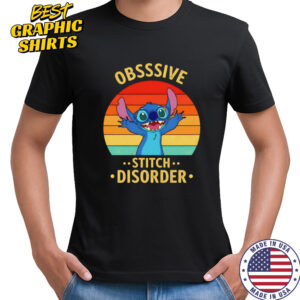 Stitch obsessive disorder retro shirt