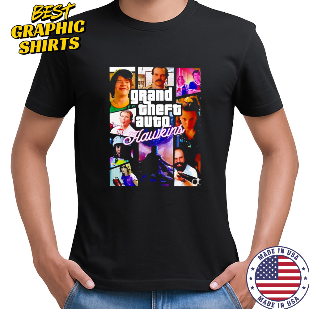 Stranger Things Grand Theft Auto Hawkins shirt