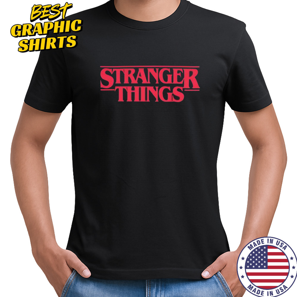 Stranger Things x Texas Rangers Logo shirt