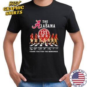 The Alabama 133 years thank you for the memories shirt