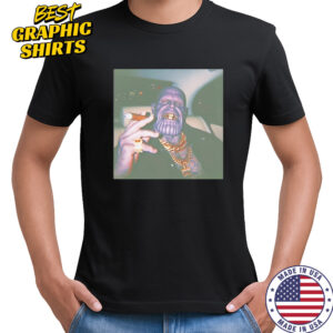 Thug Life Thanos grillz smoking shirt
