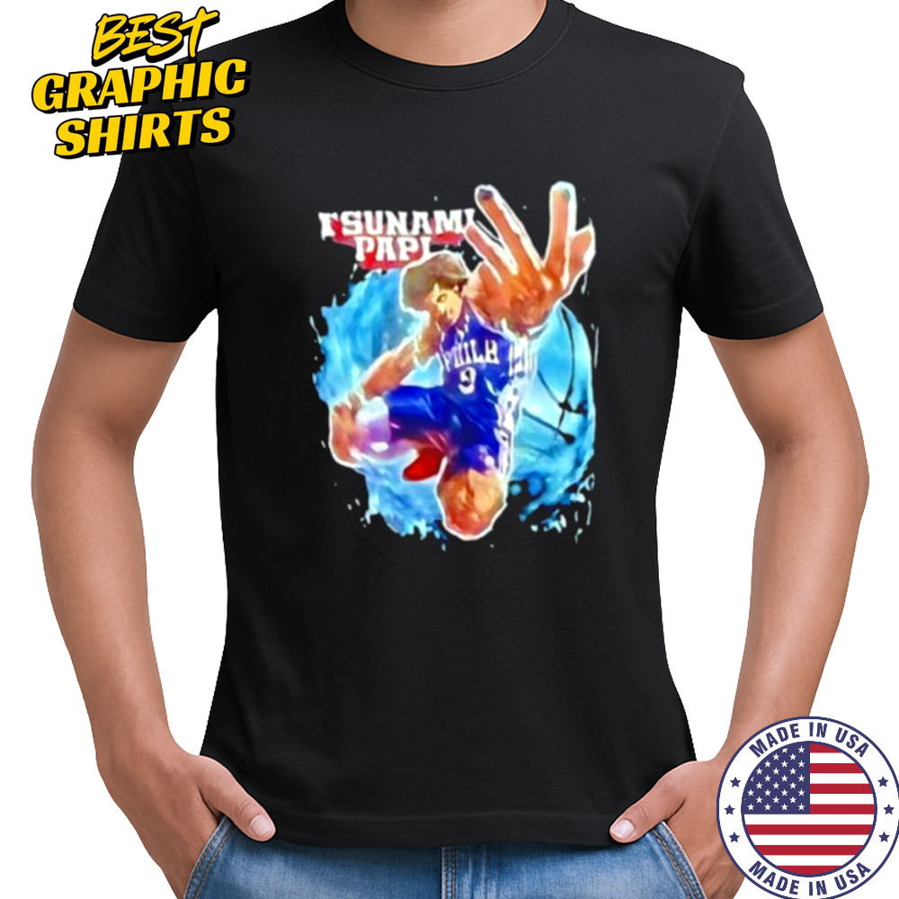 Tsunami Papi Kelly Oubre Jr. #9 Philadelphia 76ers shirt