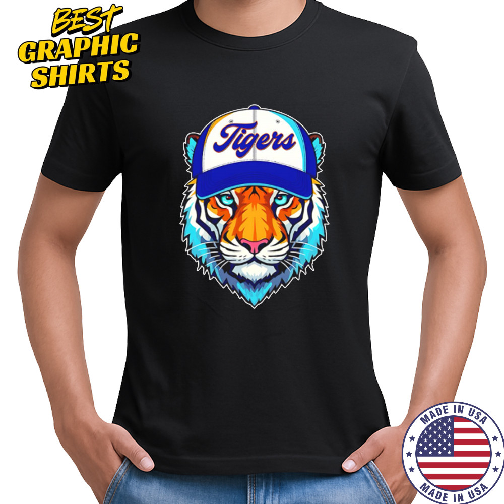 Vintage Detroit Baseball Tiger Sports Big Head shirt