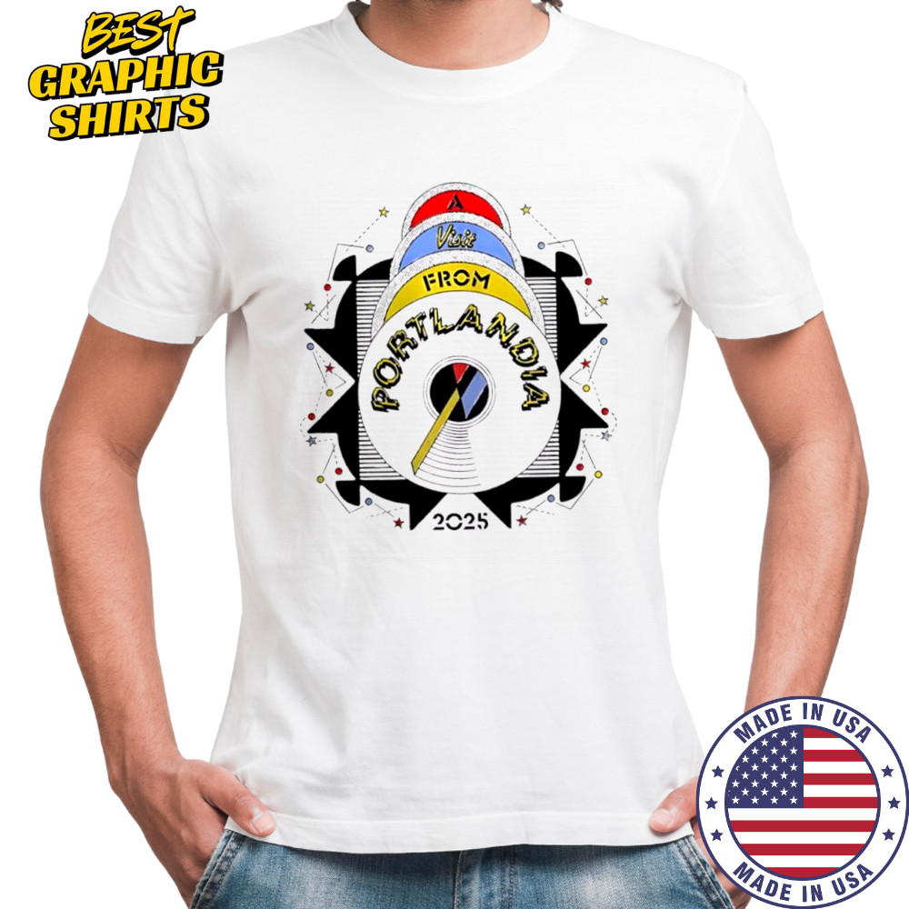 A Visit From Portlandia On Tour 2025 Merch With Fred And Carrie Wisconsin Shows shirt