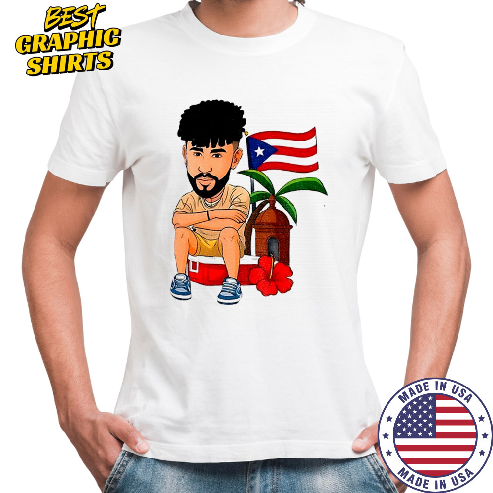 Bad Bunny Puerto Rico flag summer 2025 shirt