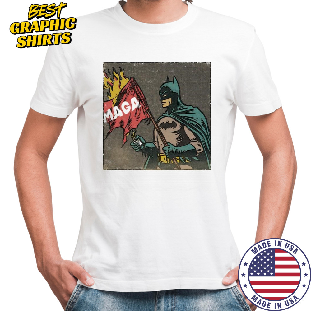 Cult of the Batman MAGA flag graphic shirt