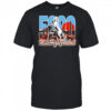 5280 Mile High Blaze Football T-shirt