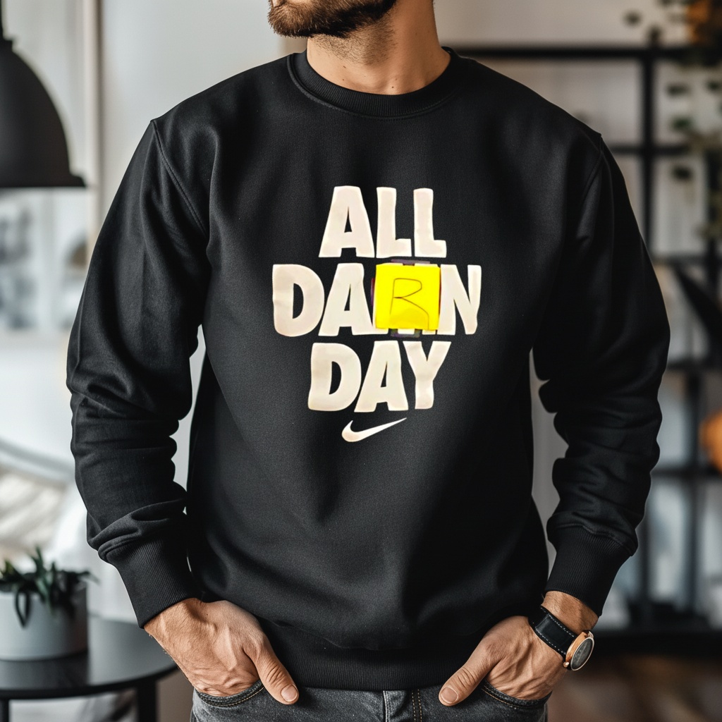 All Darn Day Dri logo_Crewneck Sweatshirt