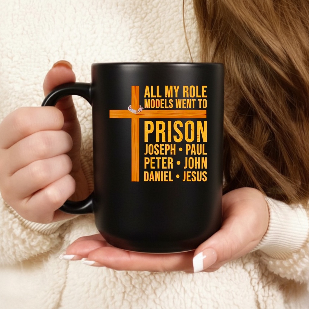 All My Role Models Went to Prison Funny Christian_Ceramic Mug