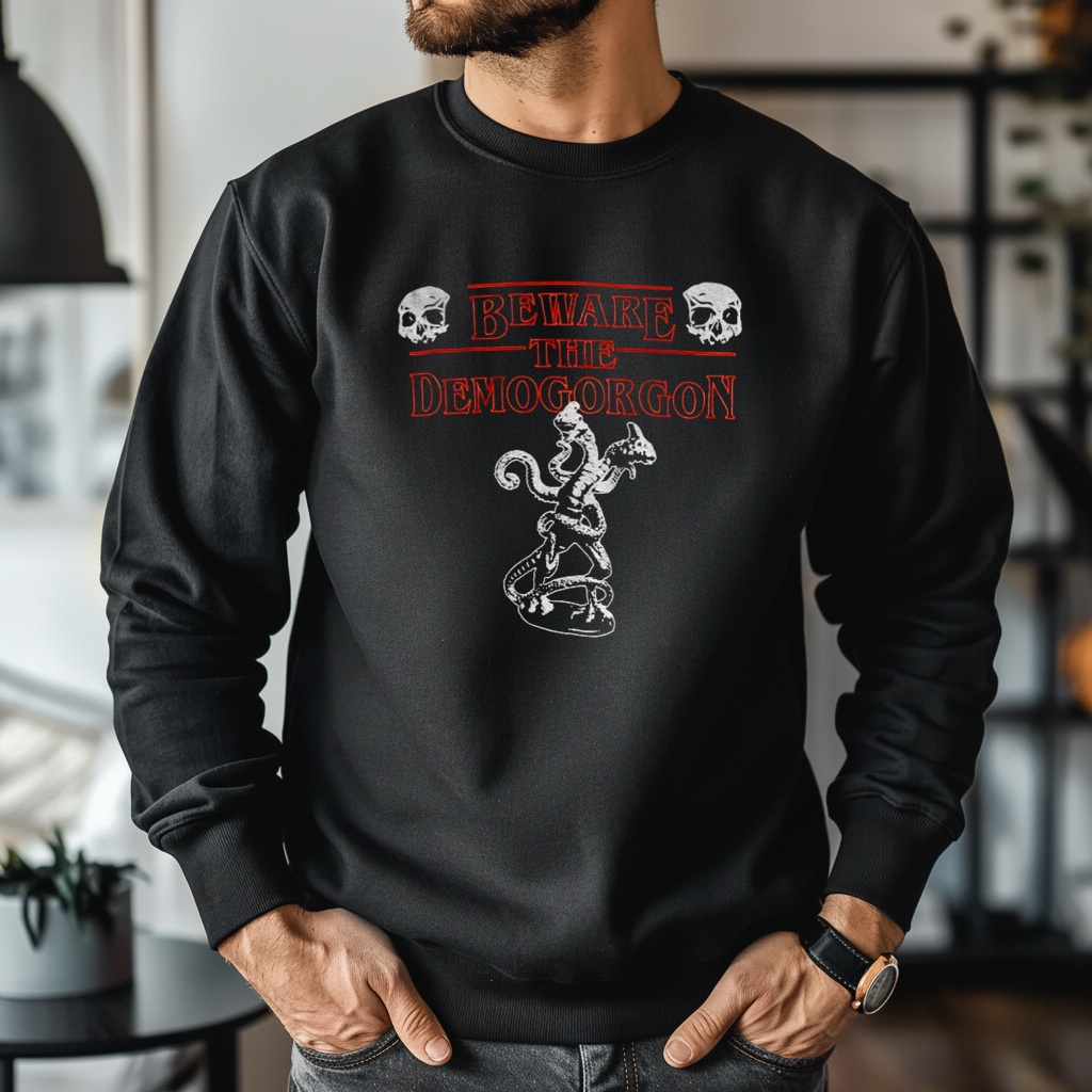 Beware the Demogorgon Stranger Things_Crewneck Sweatshirt