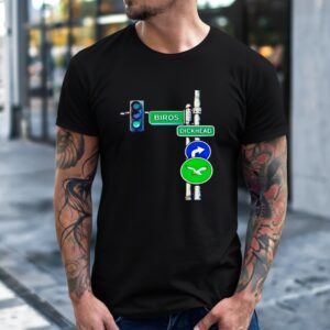 Birds Rickhead traffic light_T-Shirt