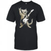 Funny Cat Playing Guitar Rock and Roll shirt