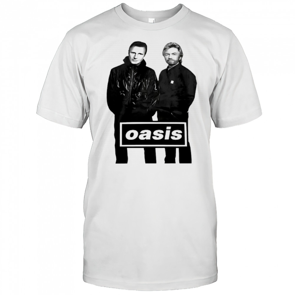 Liam Neeson And Noel Edmonds Oasis Shirt