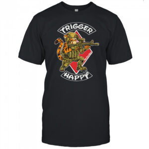 Trigger Happy Tiger graphic shirt